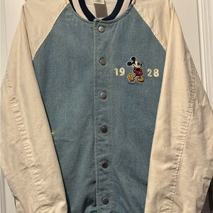 Disney Navy and White Striped Shirt